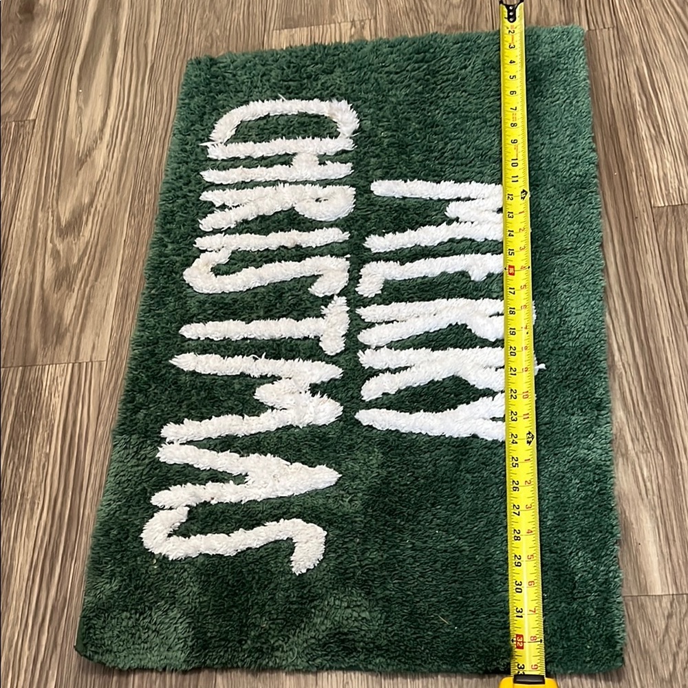 RAE DUNN Green Merry Christmas Bathroom Mat - Picture 2 of 8